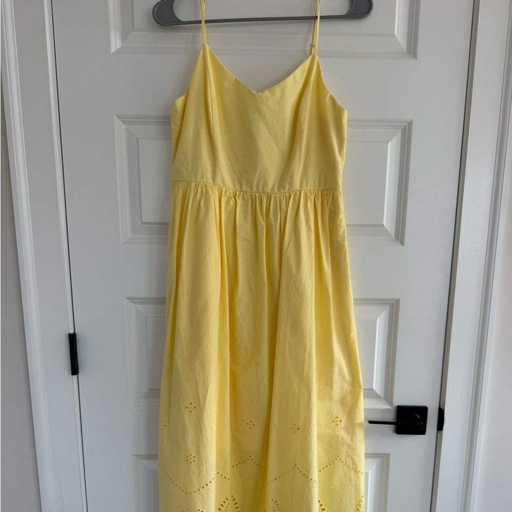 Calypso yellow midi dress brunch dress/ sundress wore once